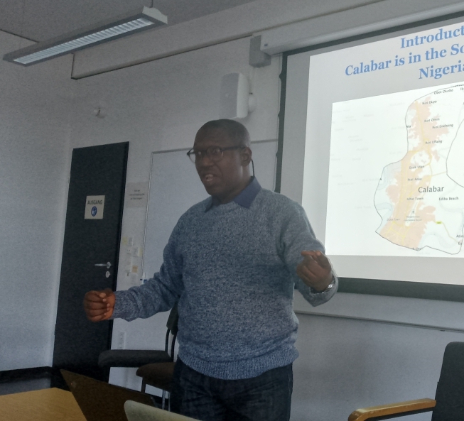 Dr. Sunday Alaye at academic conference